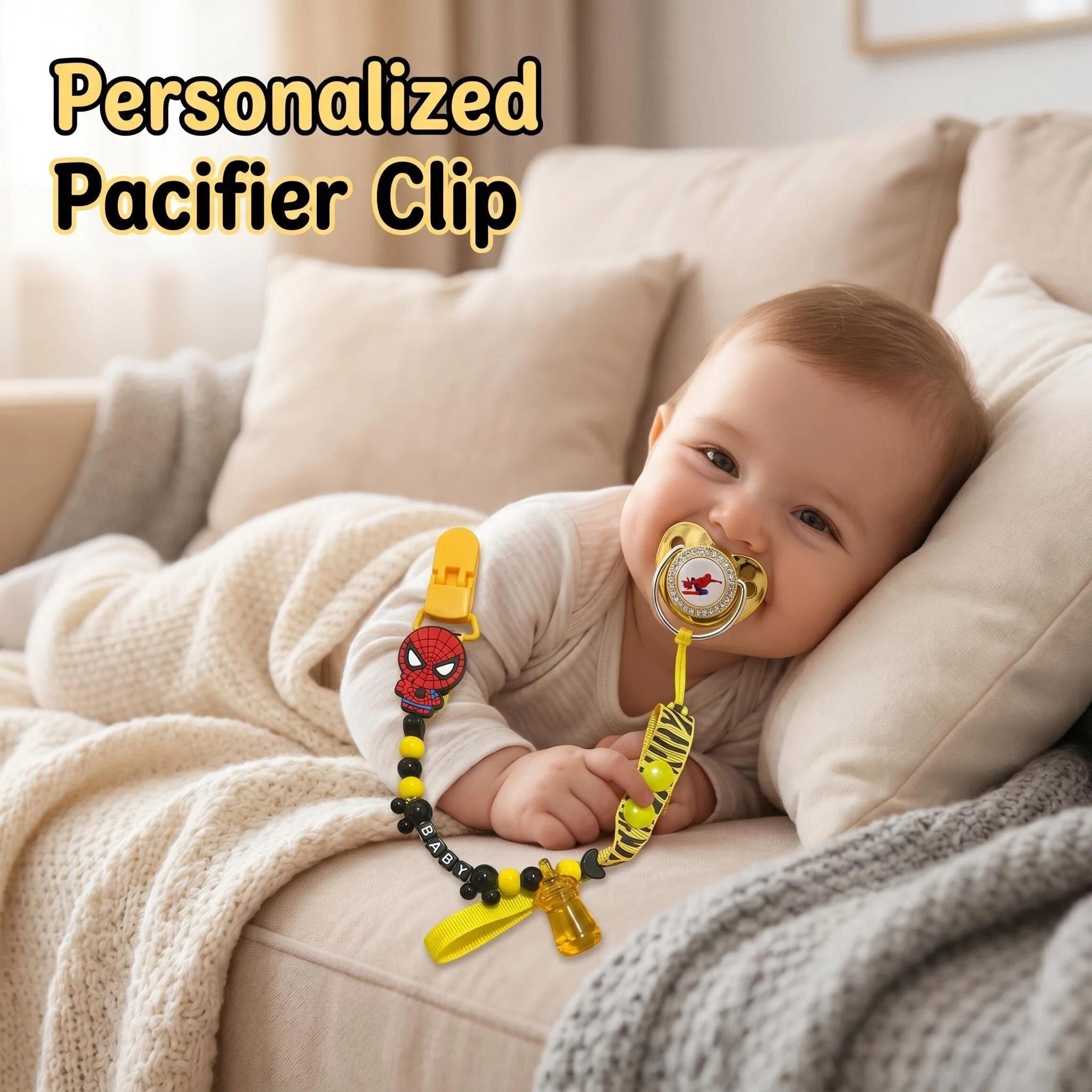 Baby Food Name - Soft Silicone Infant Pacifier Newborn Baby
