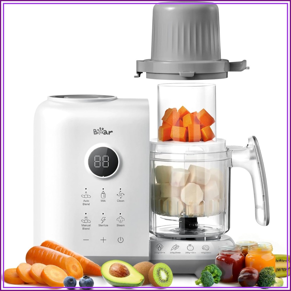 Baby Food Maker And Steamer - Baby Food Maker: 18.5oz Dual-Layer Steamer
