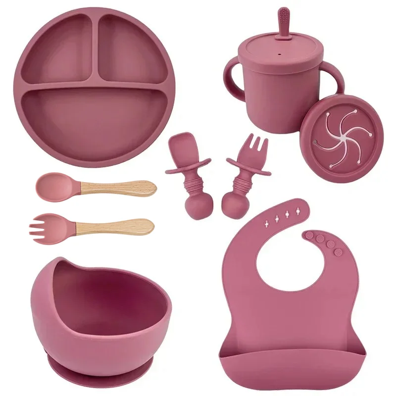 Baby Food Kit - Food Grade Silicone Child Dish Set