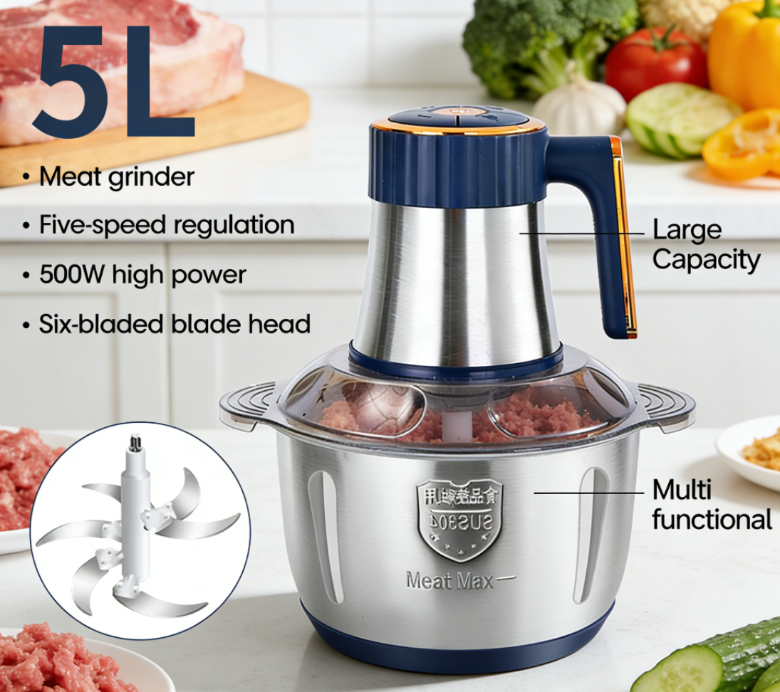 Baby Food Mixer - High-grade 5L 304 Stainless Steel Electric