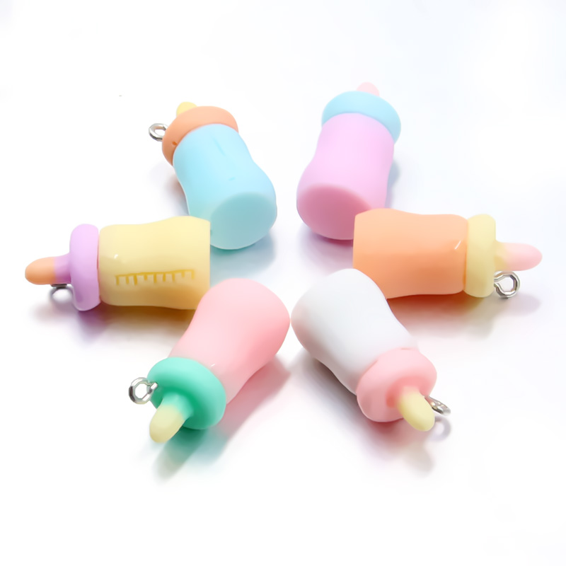 Baby Food Mixer - 10Pcs 12X26MM 6 Color Charms Baby
