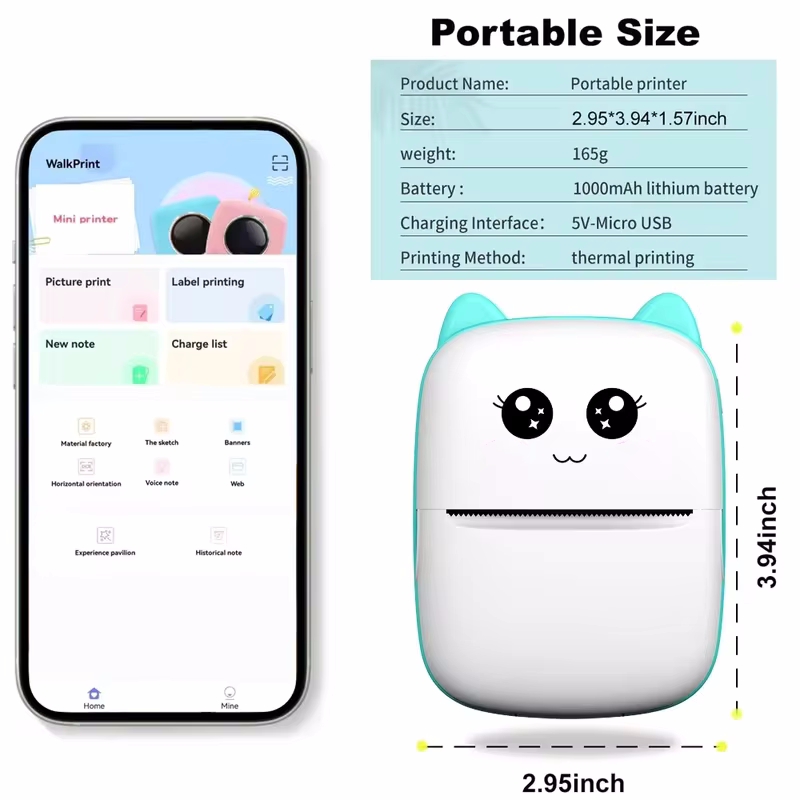 Mini portable thermal printer  - Baby Food Label 评论和价格