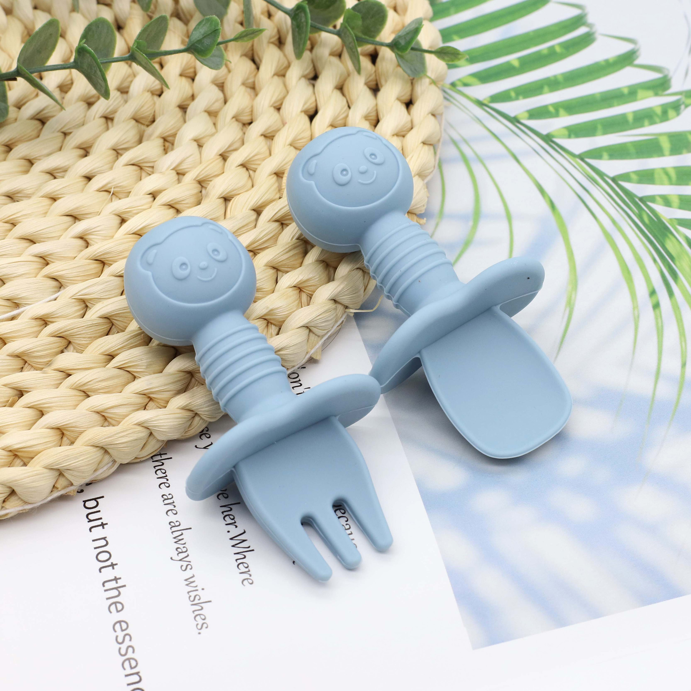 New Little Bear Pattern Baby F - Baby Food Little Spoon 评论和价格