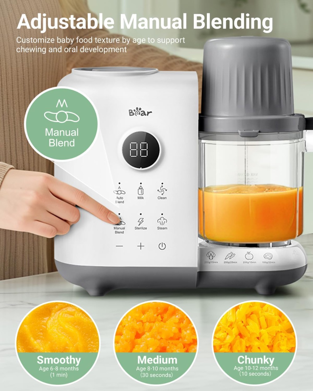 18.5oz Dual-Layer Baby Food Ma - Baby Food Maker And Steamer 评论和价格
