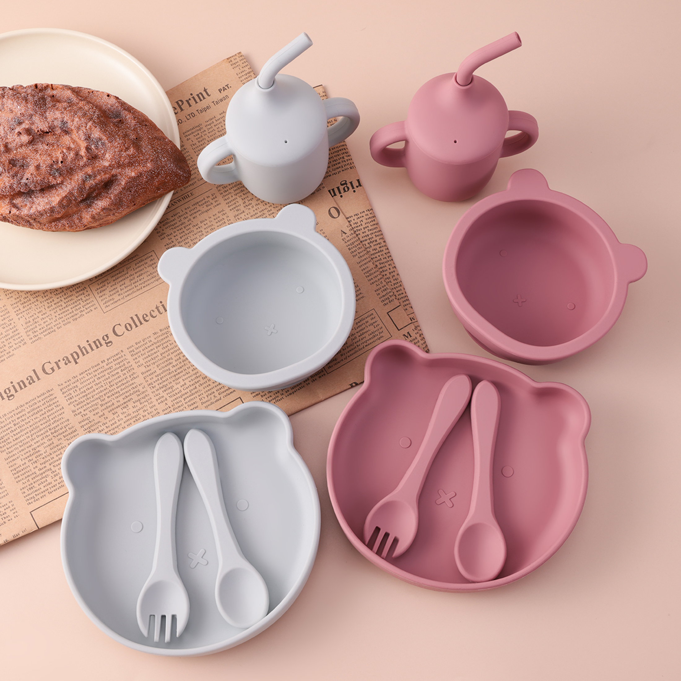 Color Kids 5PCS Silicone Feedi - Baby Food Kit 评论和价格