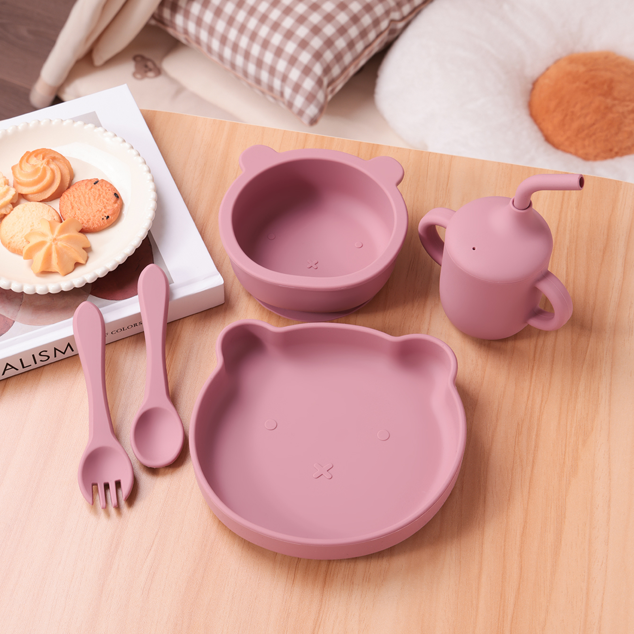 Color Kids 5PCS Silicone Feedi - Baby Food Kit 评论和价格