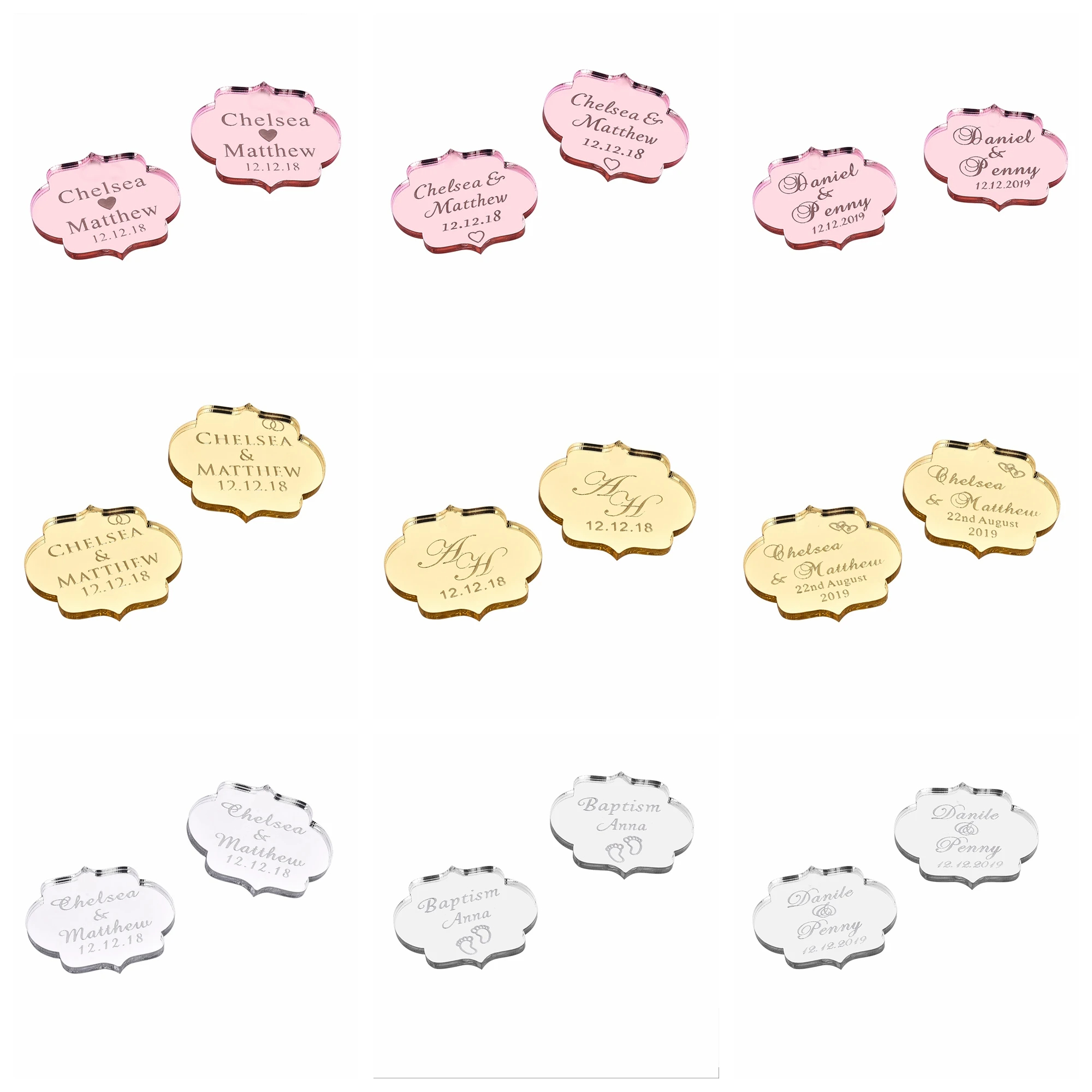 20/50/100Pcs Custom Wedding Pa - Baby Food Name 评论和价格