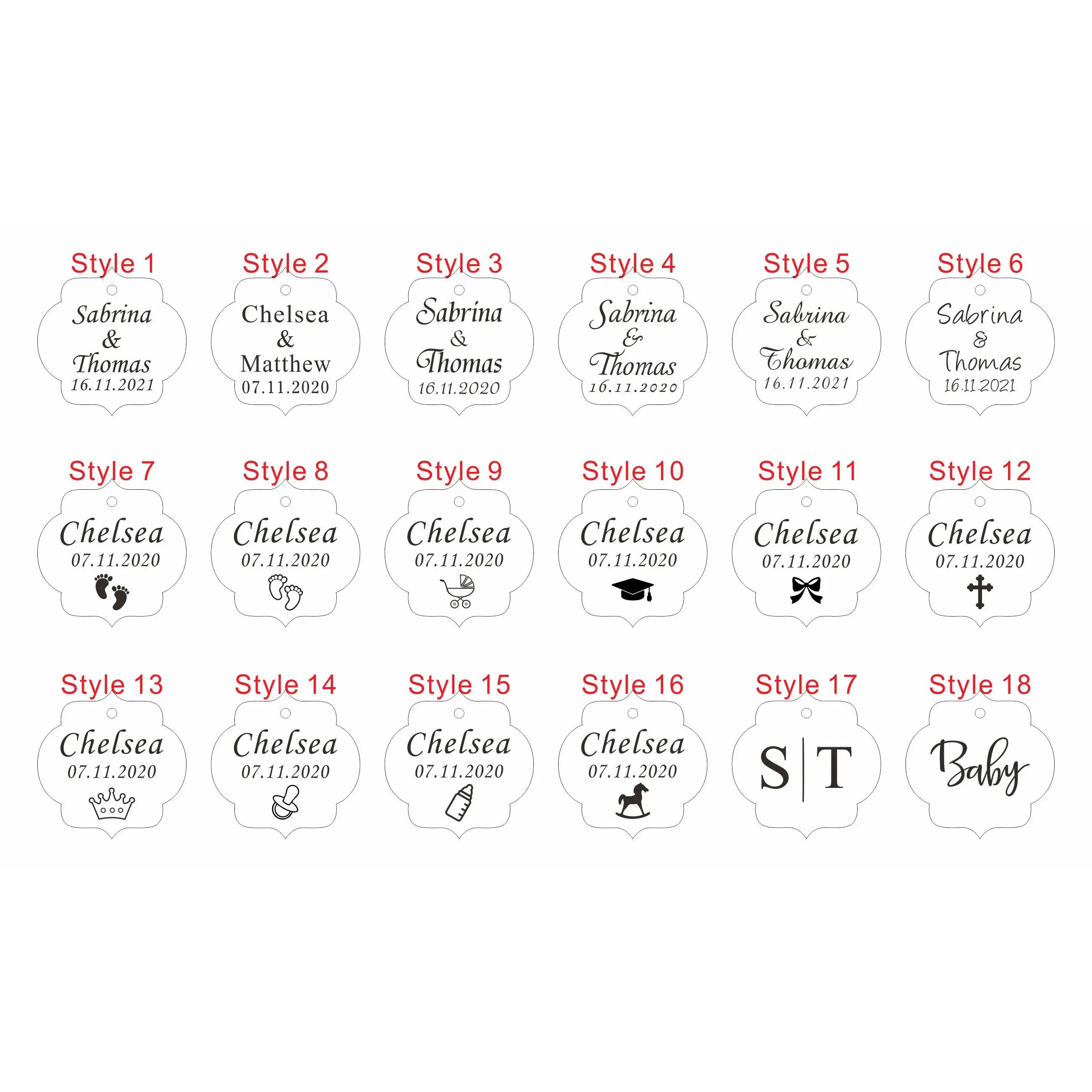 20/50/100Pcs Custom Wedding Pa - Baby Food Name 评论和价格