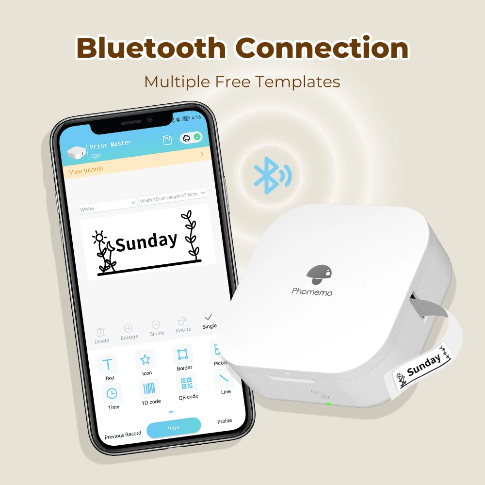 Phomemo Q30 Wireless Thermal L - Baby Food Label 评论和价格