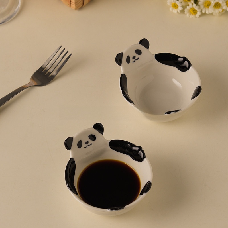 Cute Panda Ceramic Soup Bowl U - Baby Food Home 评论和价格