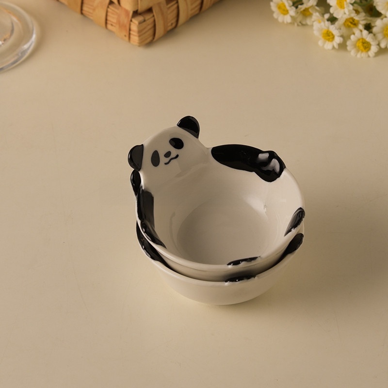 Cute Panda Ceramic Soup Bowl U - Baby Food Home 评论和价格