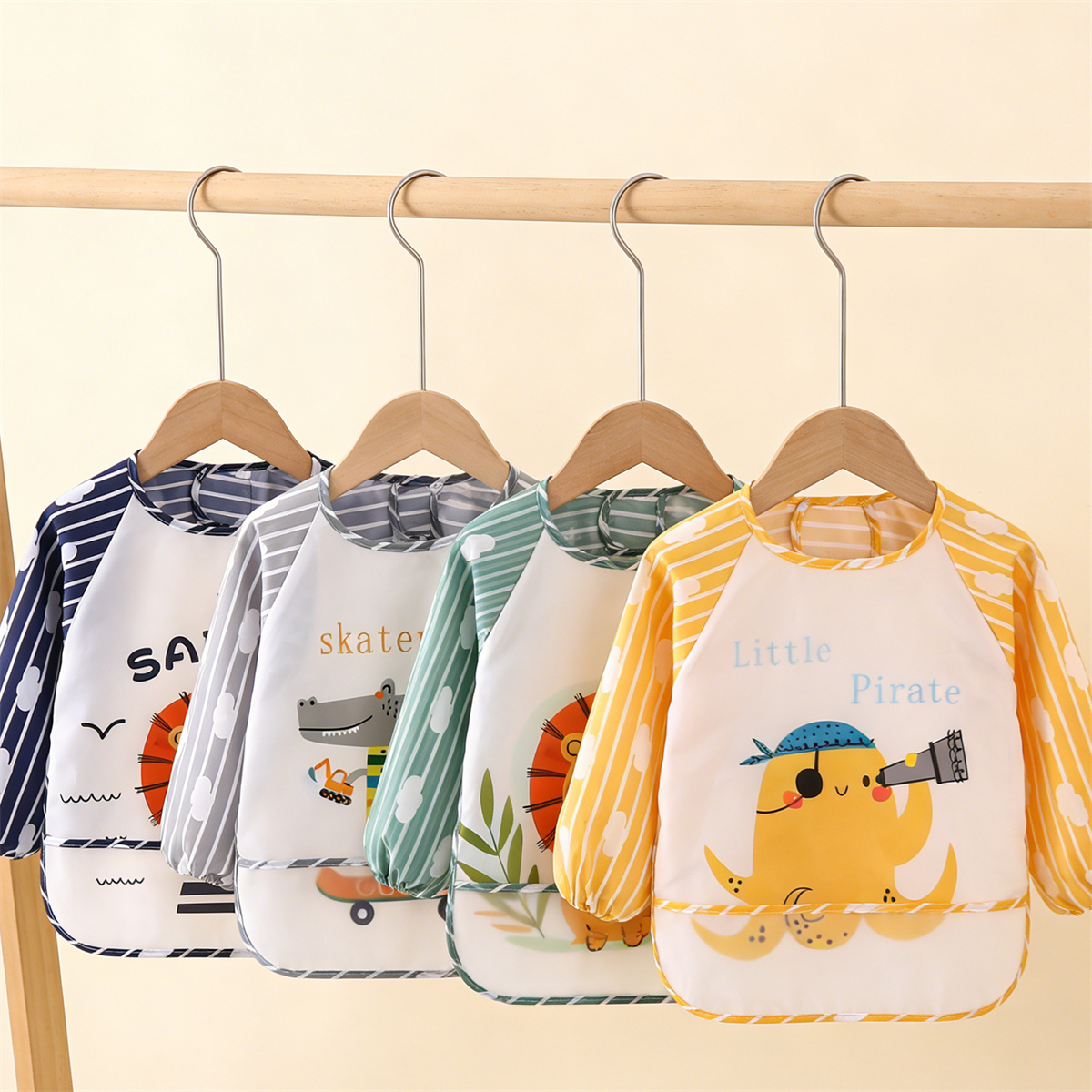 2pcs Waterproof Full Sleeve Ba - Baby Food Kit 评论和价格