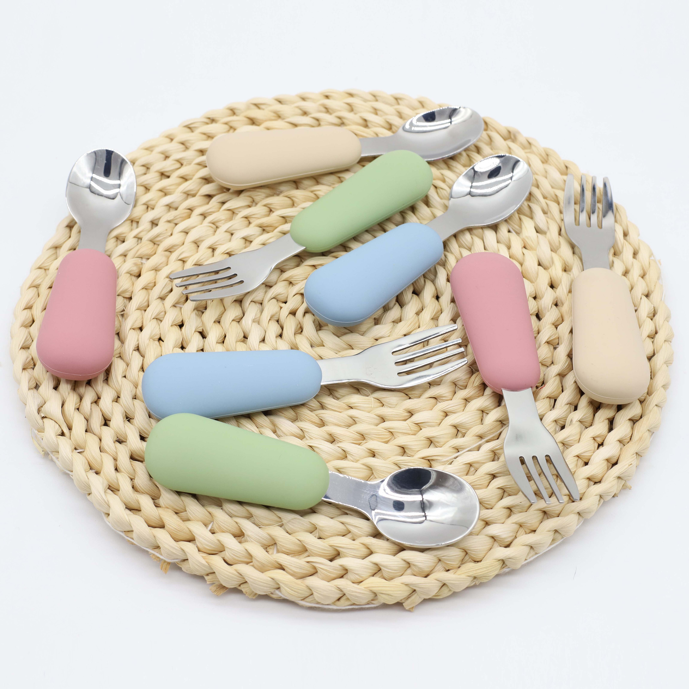 Silicone stainless steel spoon - Baby Food Feeder 评论和价格