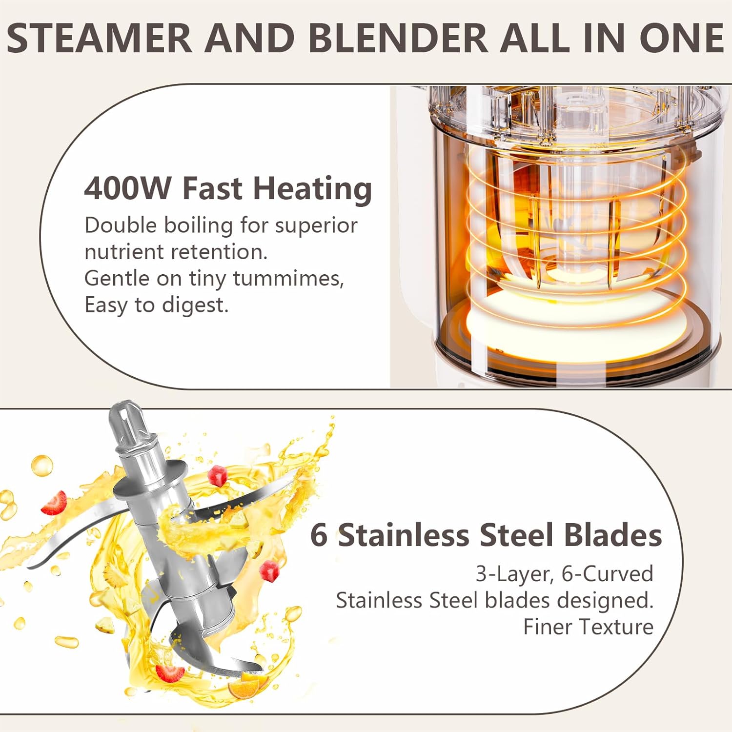 9-in-1 Baby Food Maker: Glass  - Baby Food Maker And Steamer 评论和价格