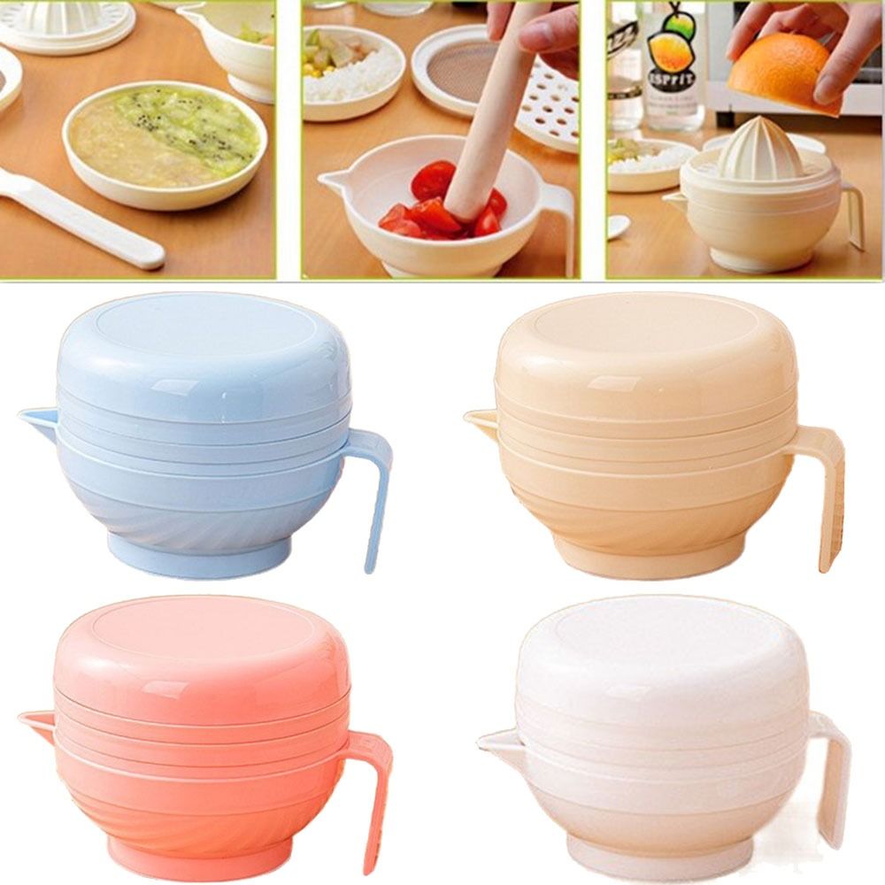 7Pcs Portable Food Grinding Bo - Baby Food Kit 评论和价格