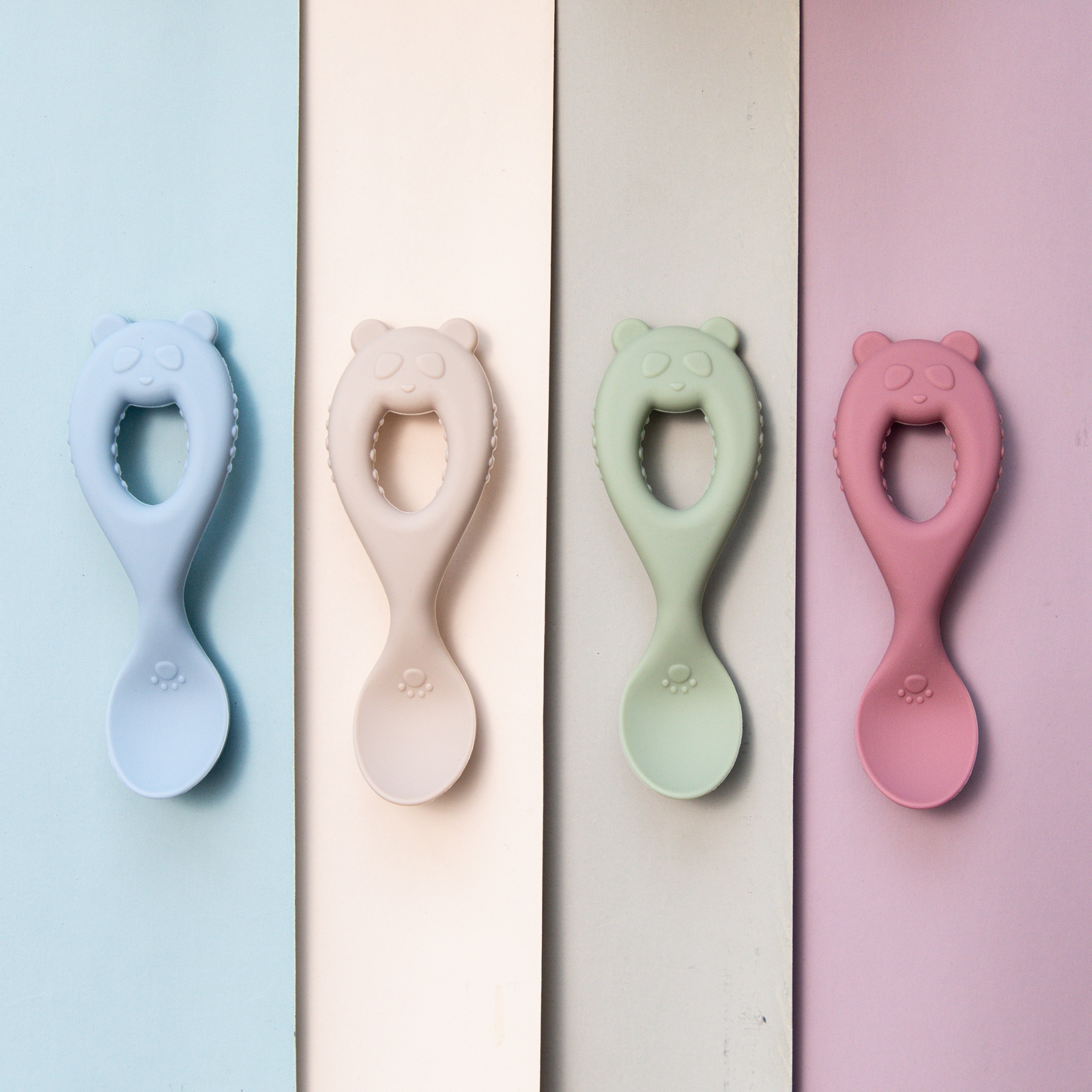 Feeding Baby Silicone Spoon Ca - Baby Food Little Spoon 评论和价格