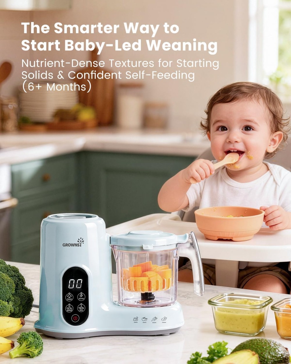 Baby Food Maker with Steam Bas - Baby Food Maker And Steamer 评论和价格
