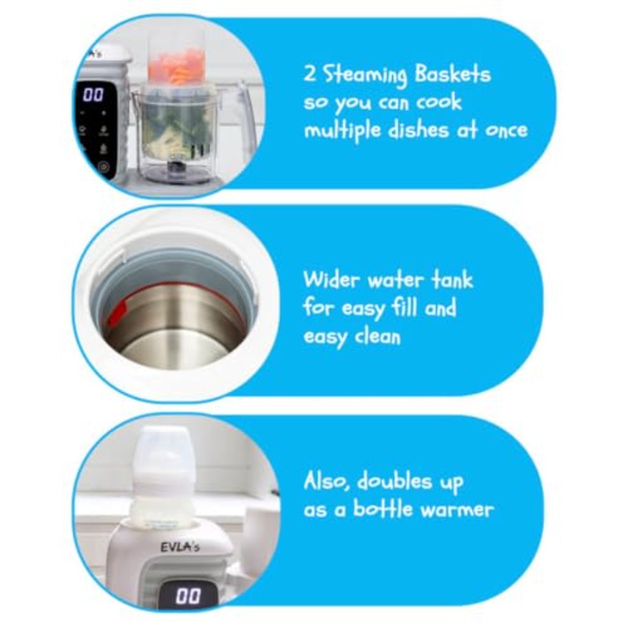 Double Baby Food Maker with 2  - Baby Food Maker And Steamer 评论和价格