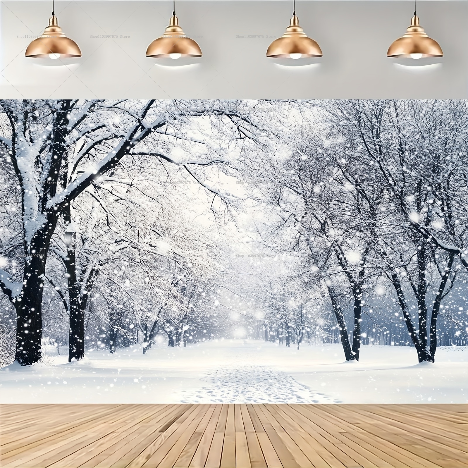 Snowy Forest Christmas Backdro - Baby Food Mixer 评论和价格
