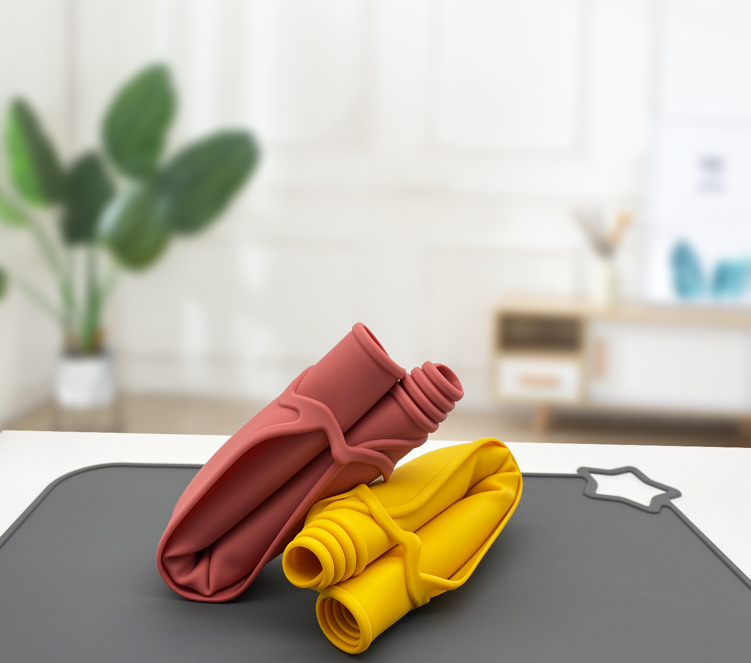 1PCS Simple Silicone Placemat  - Baby Food Restaurant 评论和价格