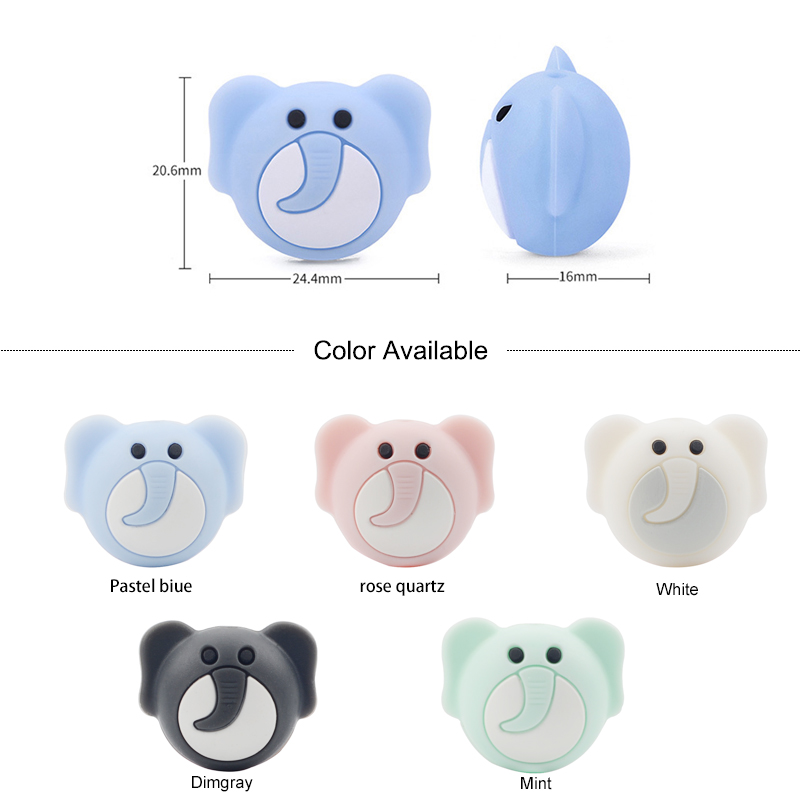 LOFCA 10pcs Leaf Silicone Bead - Baby Food Name 评论和价格