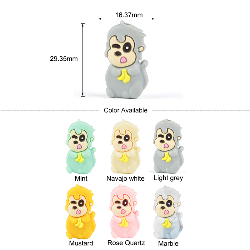 LOFCA 10pcs Leaf Silicone Bead - Baby Food Name 评论和价格