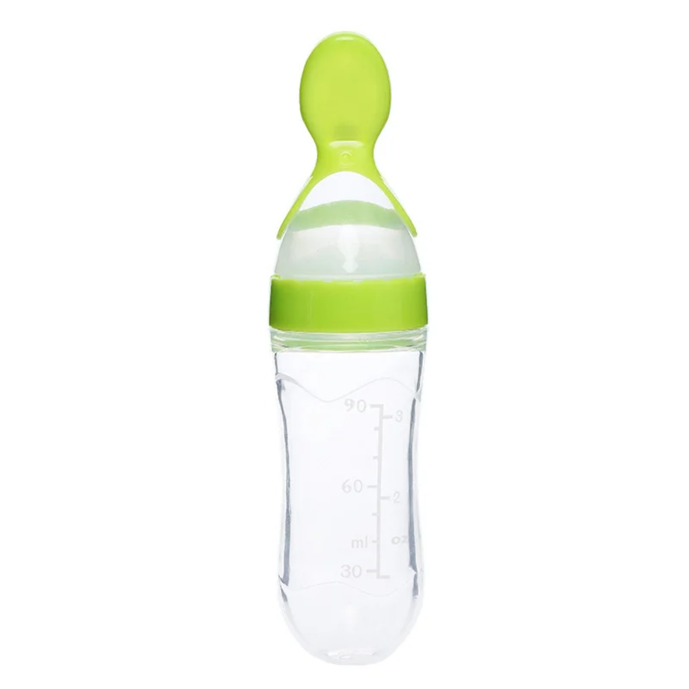90ML Baby Feeding Bottle Spoon - Baby Food Feeder 评论和价格