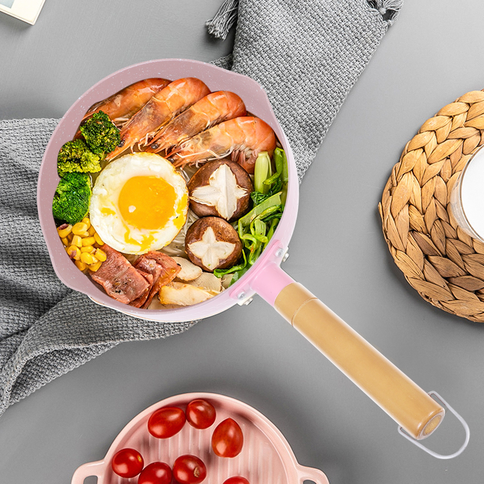 Wooden Handle Aluminium Milk P - Baby Food Restaurant 评论和价格