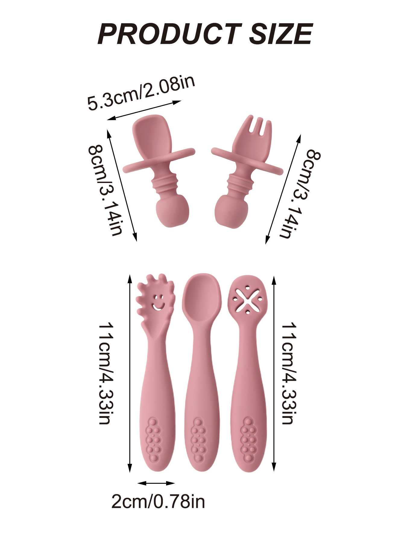 5PCS Cute Baby Feeding Set Sof - Baby Food Feeder 评论和价格