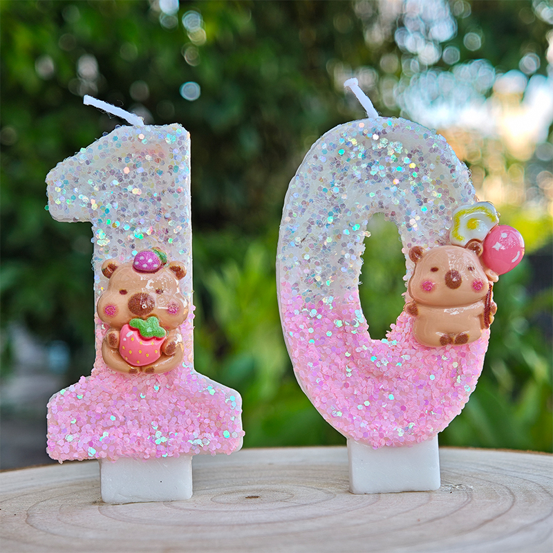 New Capybara Candles Cake Deco - Baby Food For 2 Year Old 评论和价格