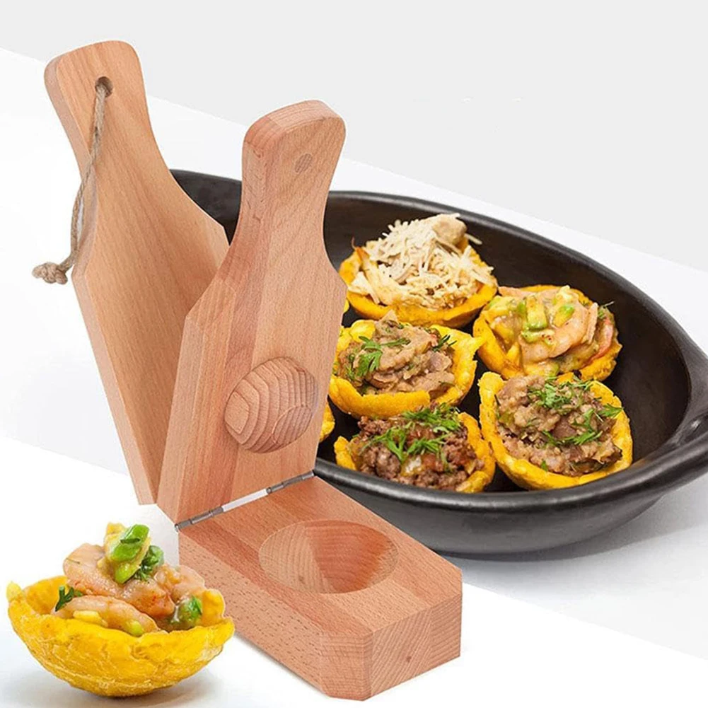 Wooden Plantain Press With Han - Baby Food Banana 评论和价格