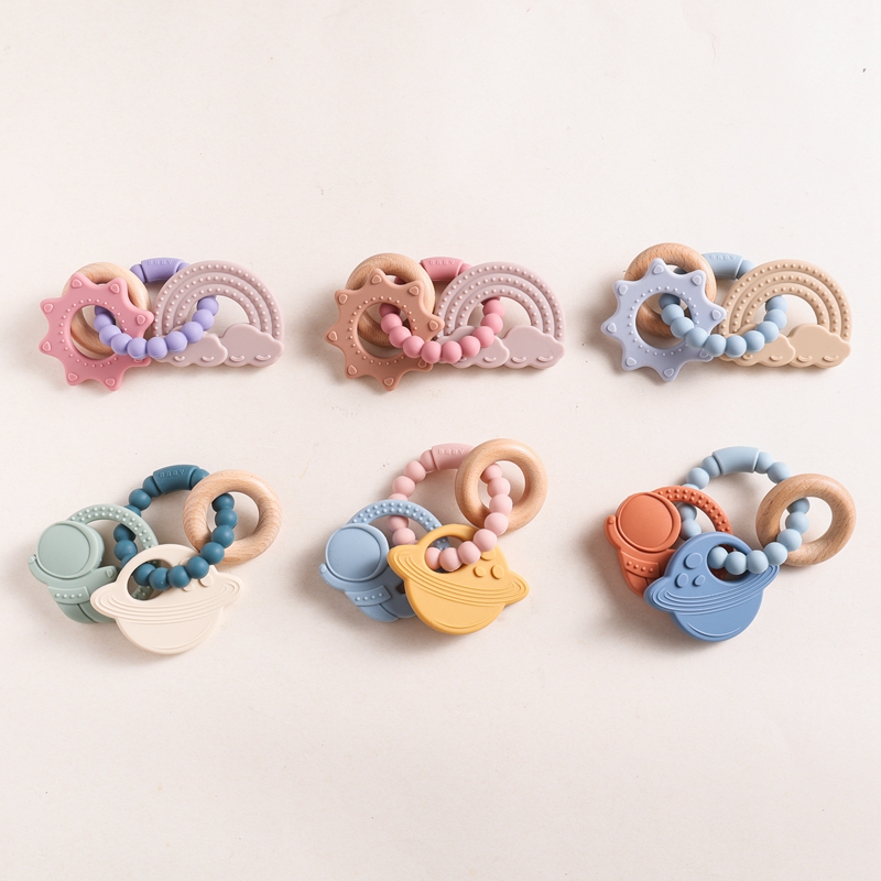 1pc Silicone Teether,Food Grad - Baby Food Name 评论和价格