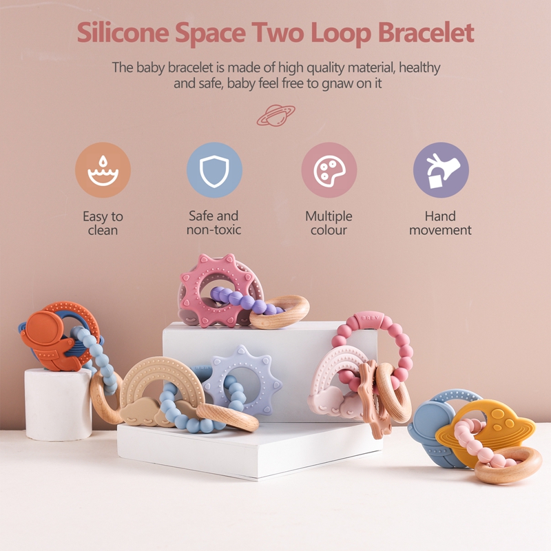 1pc Silicone Teether,Food Grad - Baby Food Name 评论和价格