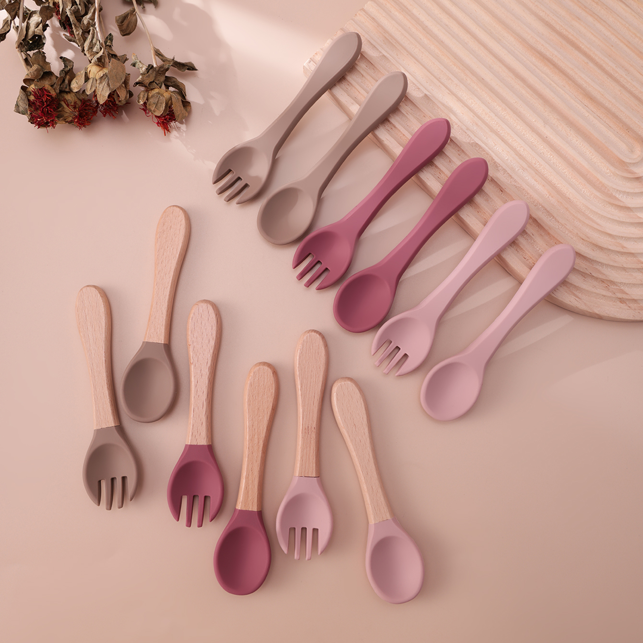 Color Kids 4PCS Silicone Baby  - Baby Food Feeder 评论和价格