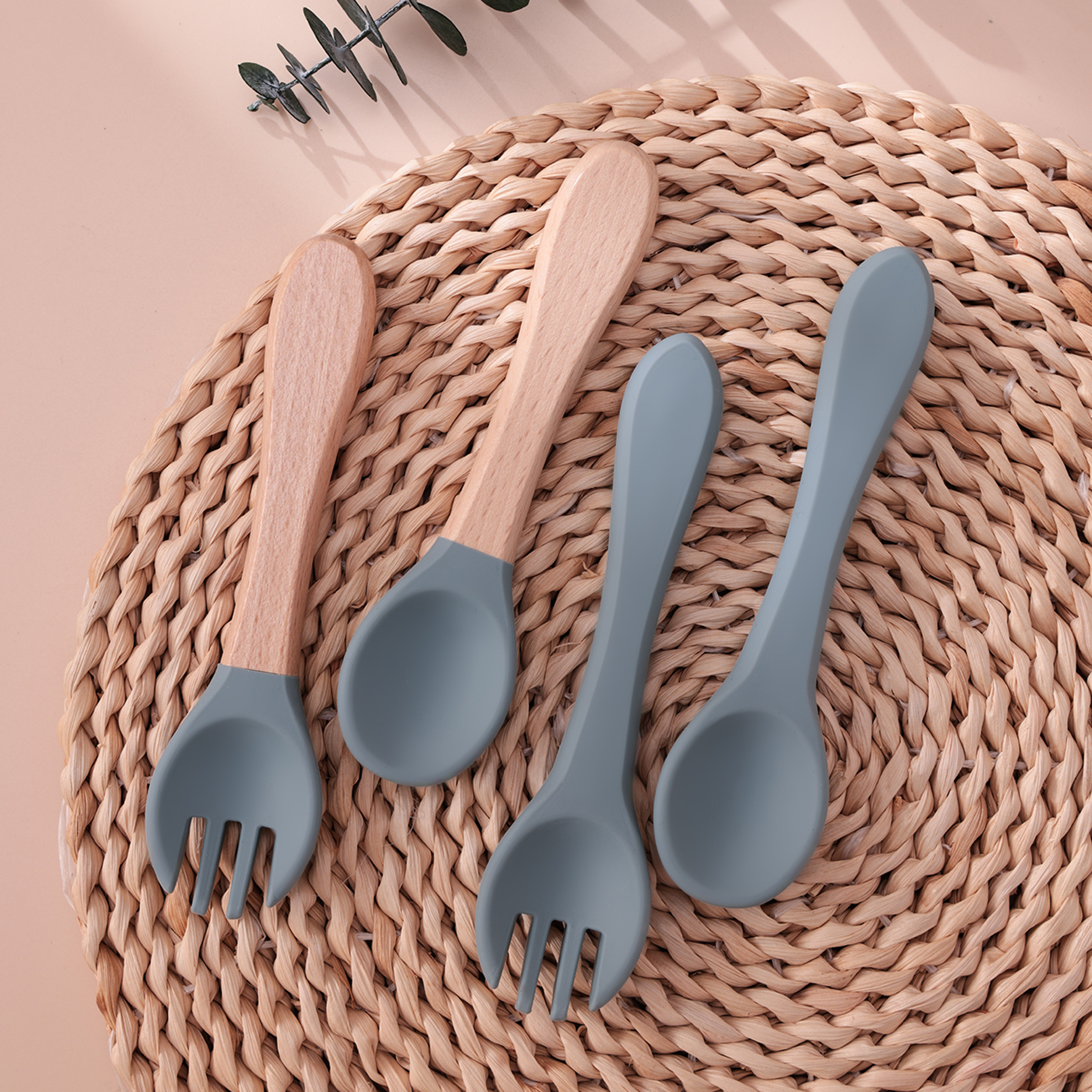 Color Kids 4PCS Silicone Baby  - Baby Food Feeder 评论和价格