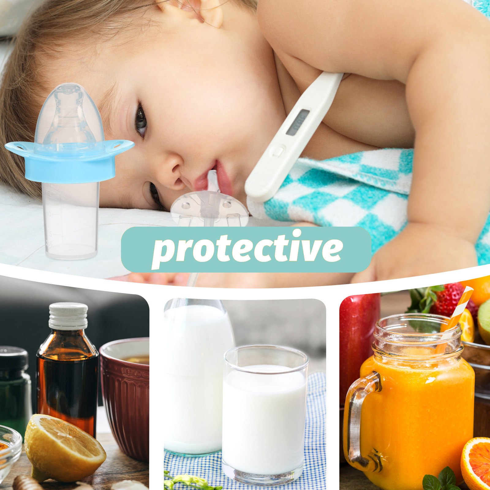 2pcs Baby Medicine Dispenser N - Baby Food Feeder 评论和价格