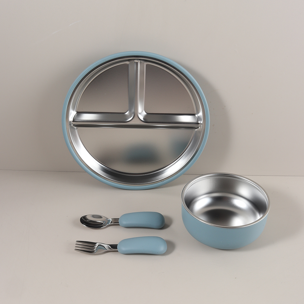 4pcs/set Silicone Suction Bowl - Baby Food Kit 评论和价格