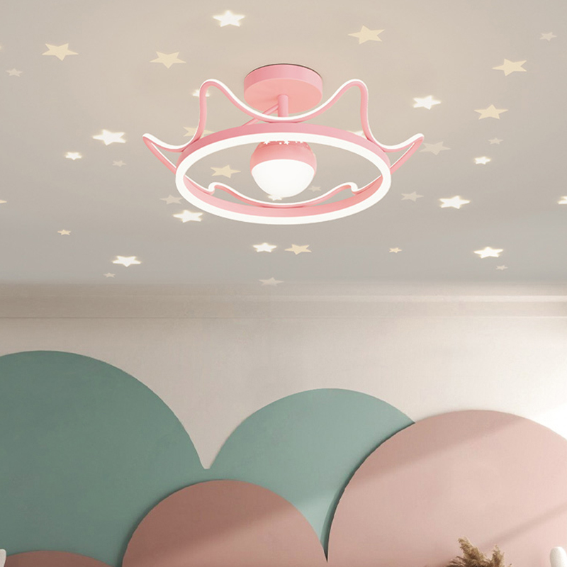 Modern Crown Starry Sky LED Pe - Baby Food Restaurant 评论和价格