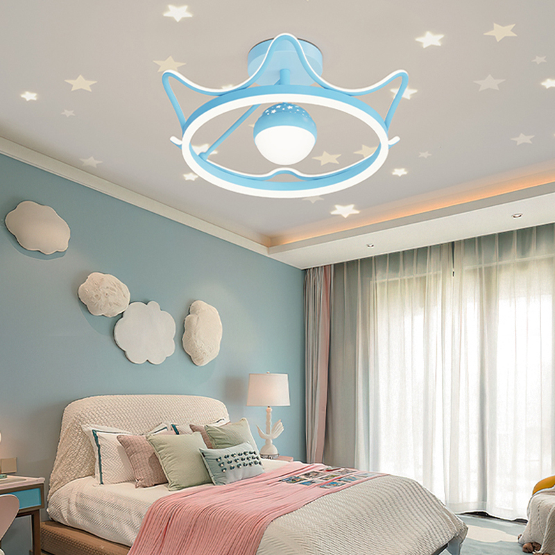 Modern Crown Starry Sky LED Pe - Baby Food Restaurant 评论和价格