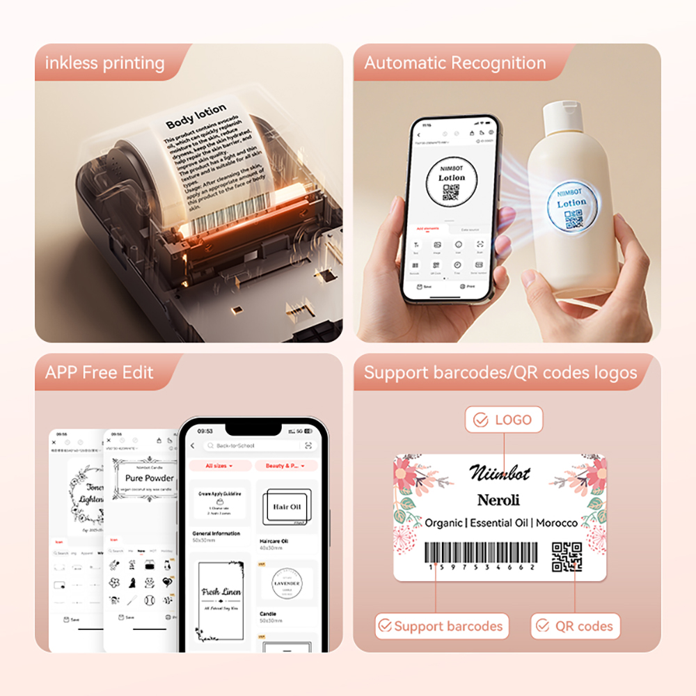 Niimbot B1 Portable Cosmetics  - Baby Food Label 评论和价格