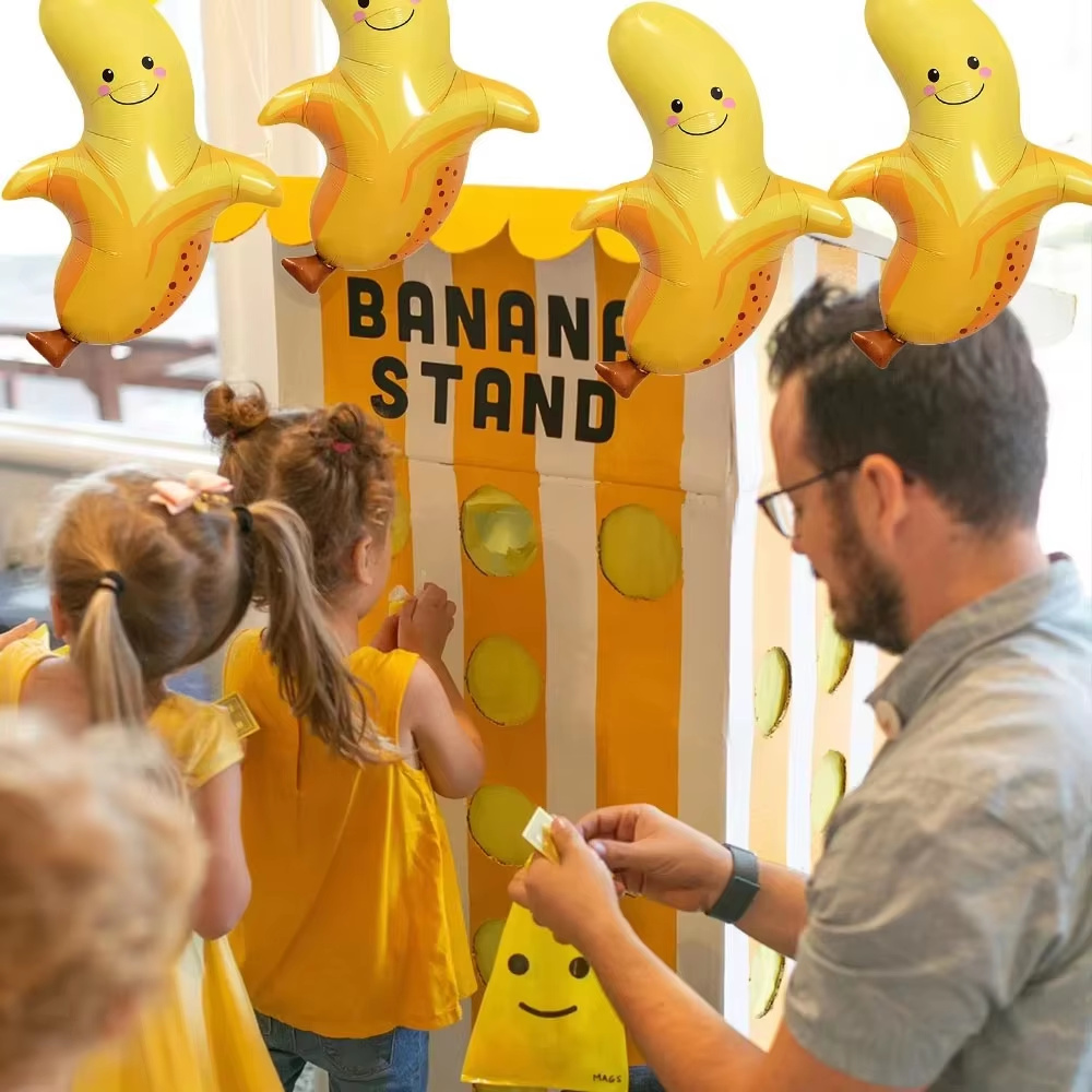 8Pcs Yellow Banana Balloons Cu - Baby Food Banana 评论和价格