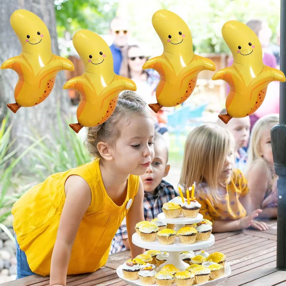 8Pcs Yellow Banana Balloons Cu - Baby Food Banana 评论和价格
