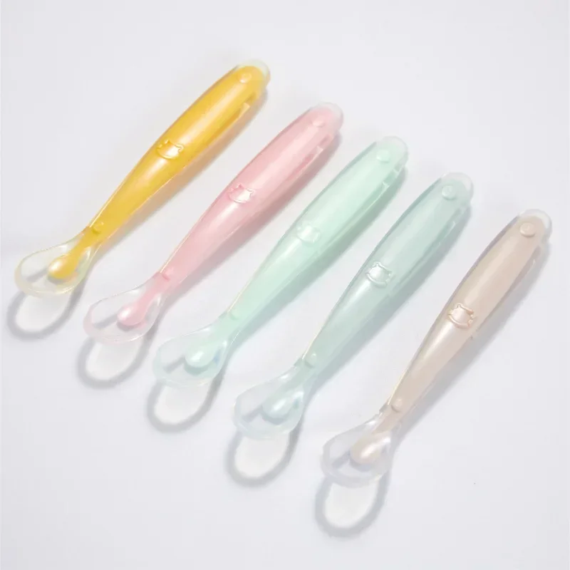 Soft Silicone Baby Spoon Toddl - Baby Food Kit 评论和价格