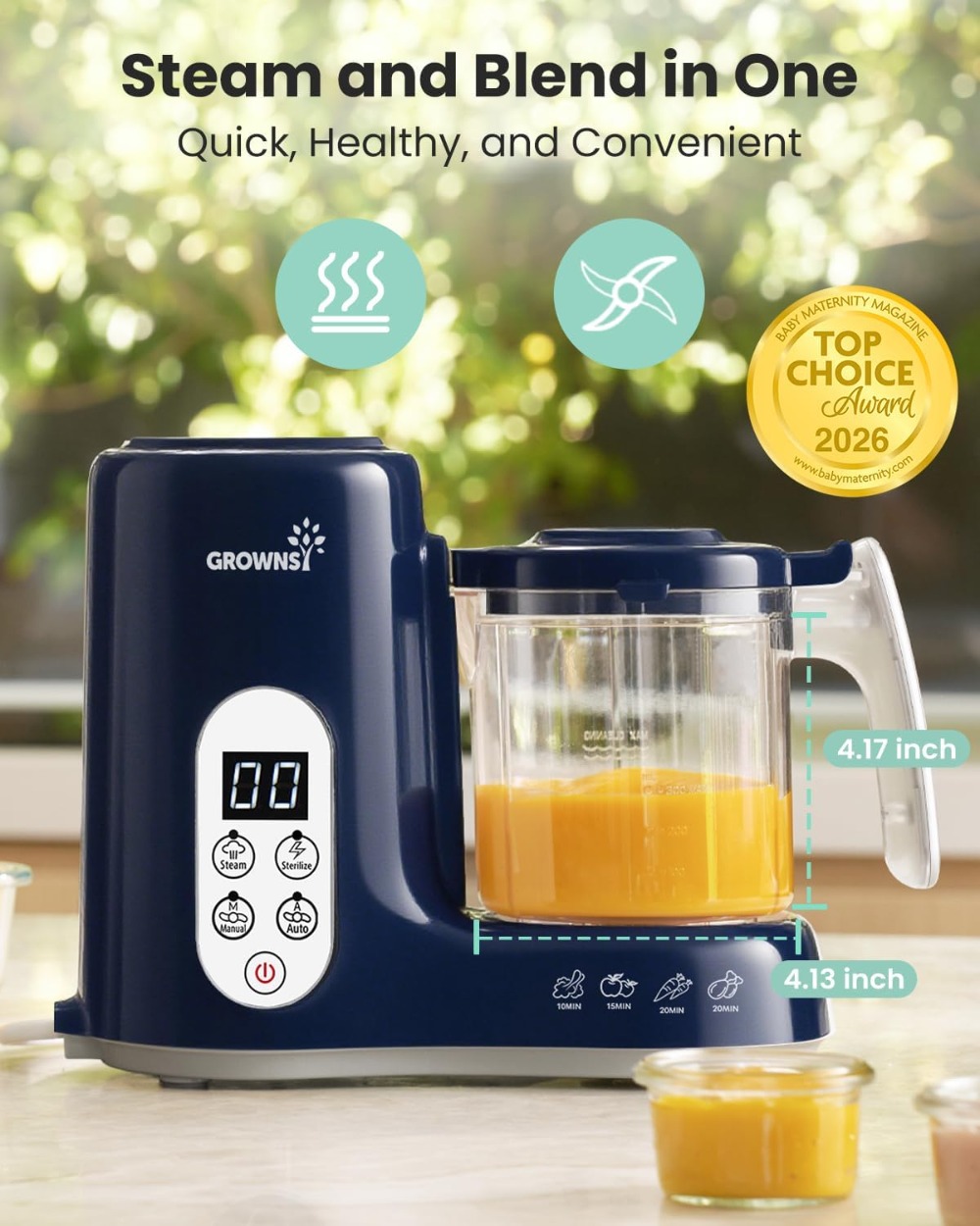 Baby Food Maker with Steam Bas - Baby Food Maker And Steamer 评论和价格