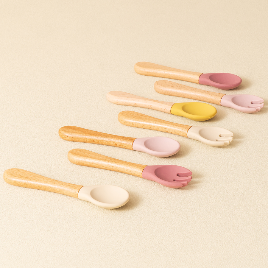 2PCS Baby Learning Spoons Uten - Baby Food Feeder 评论和价格
