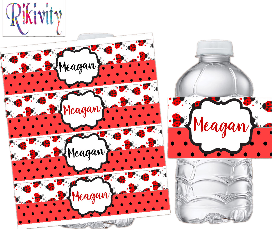Personalised Ladybug Red Polka - Baby Food Name 评论和价格