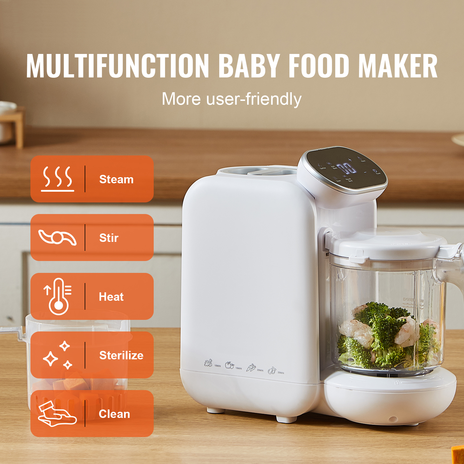 Baby Food Maker 430W with 750  - Baby Food Maker And Steamer 评论和价格