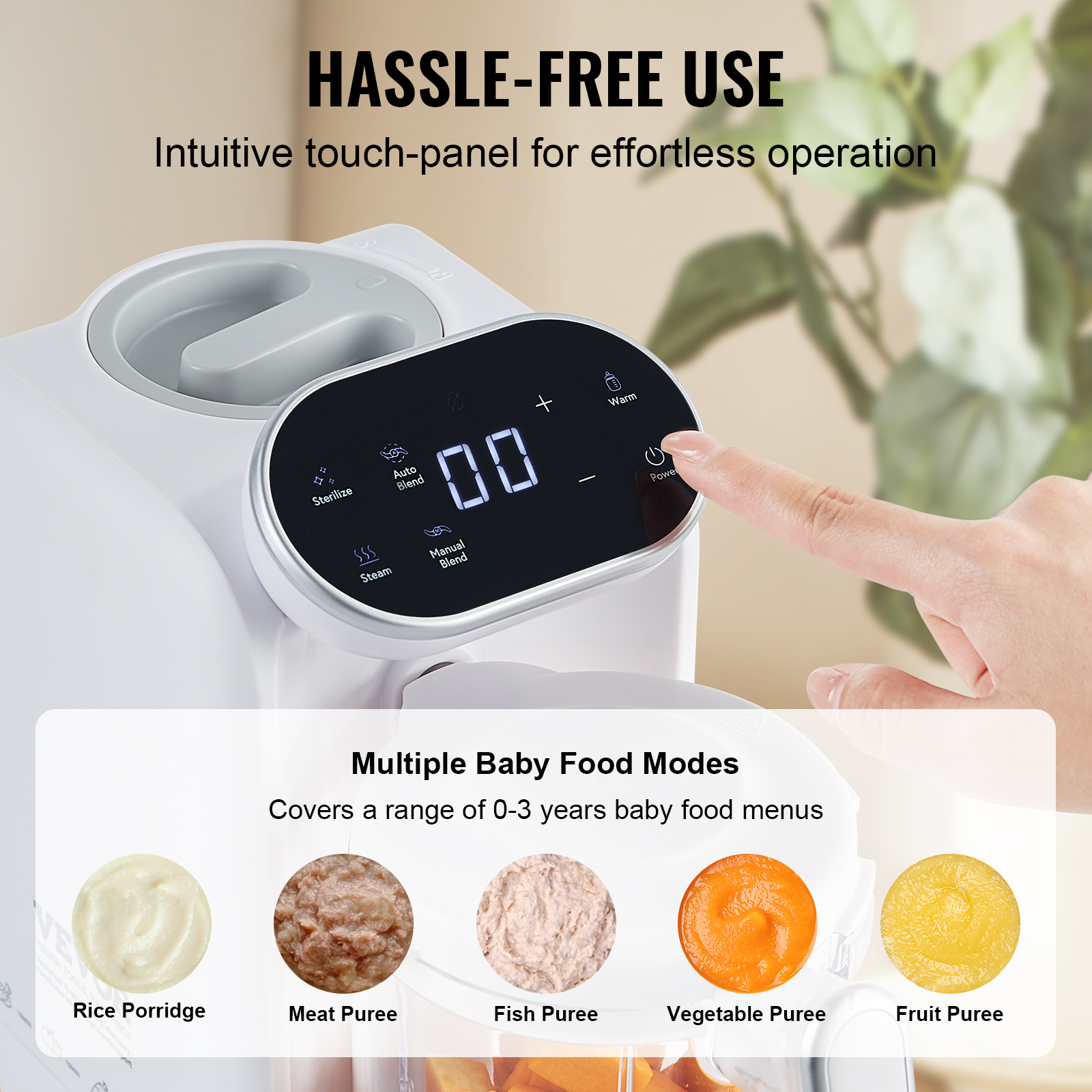 Baby Food Maker 430W with 750  - Baby Food Maker And Steamer 评论和价格