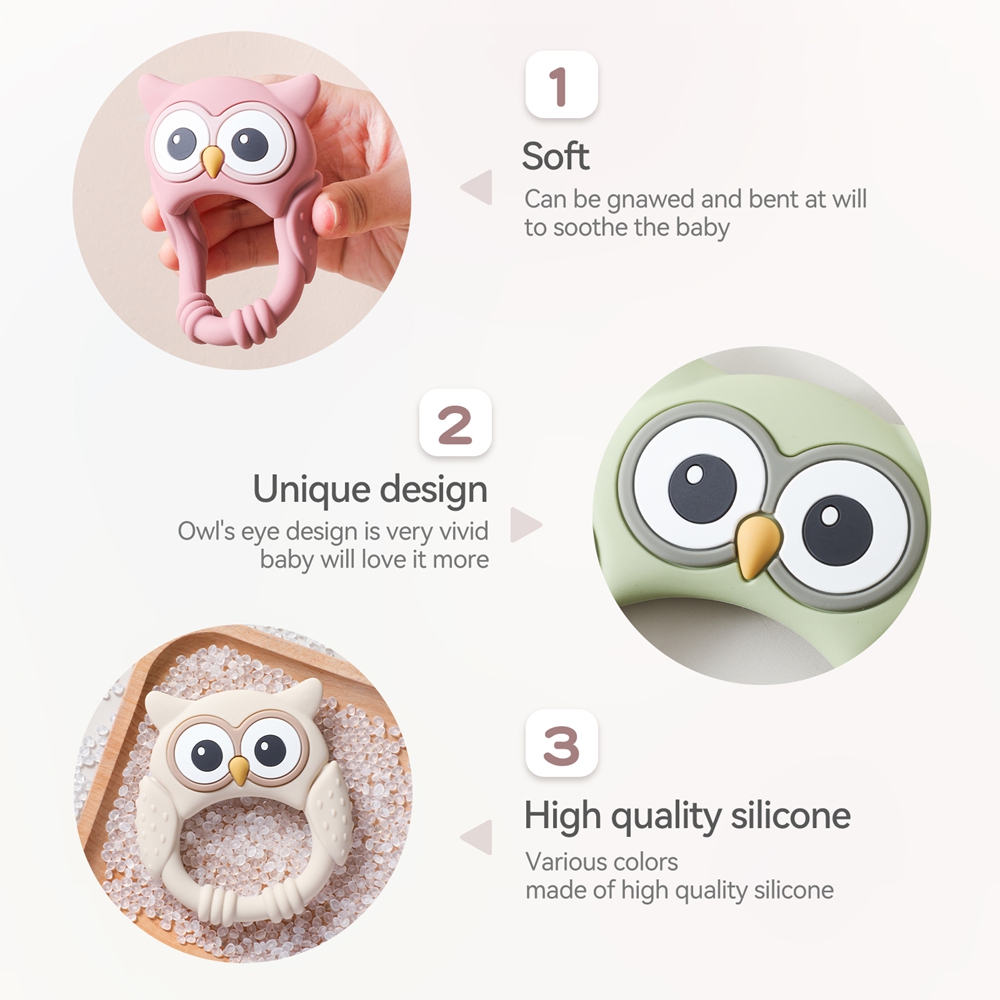 1pc Silicone Teether Baby 0-12 - Baby Food Name 评论和价格