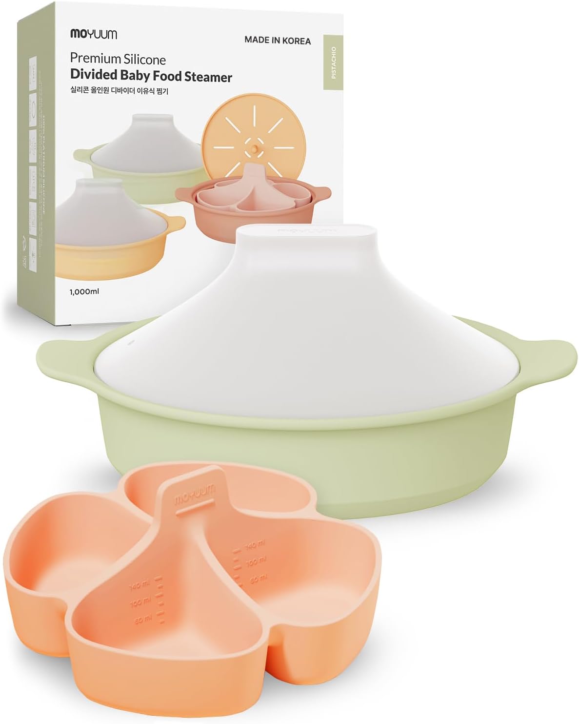Silicone Microwave Divided Ste - Baby Food Maker And Steamer 评论和价格
